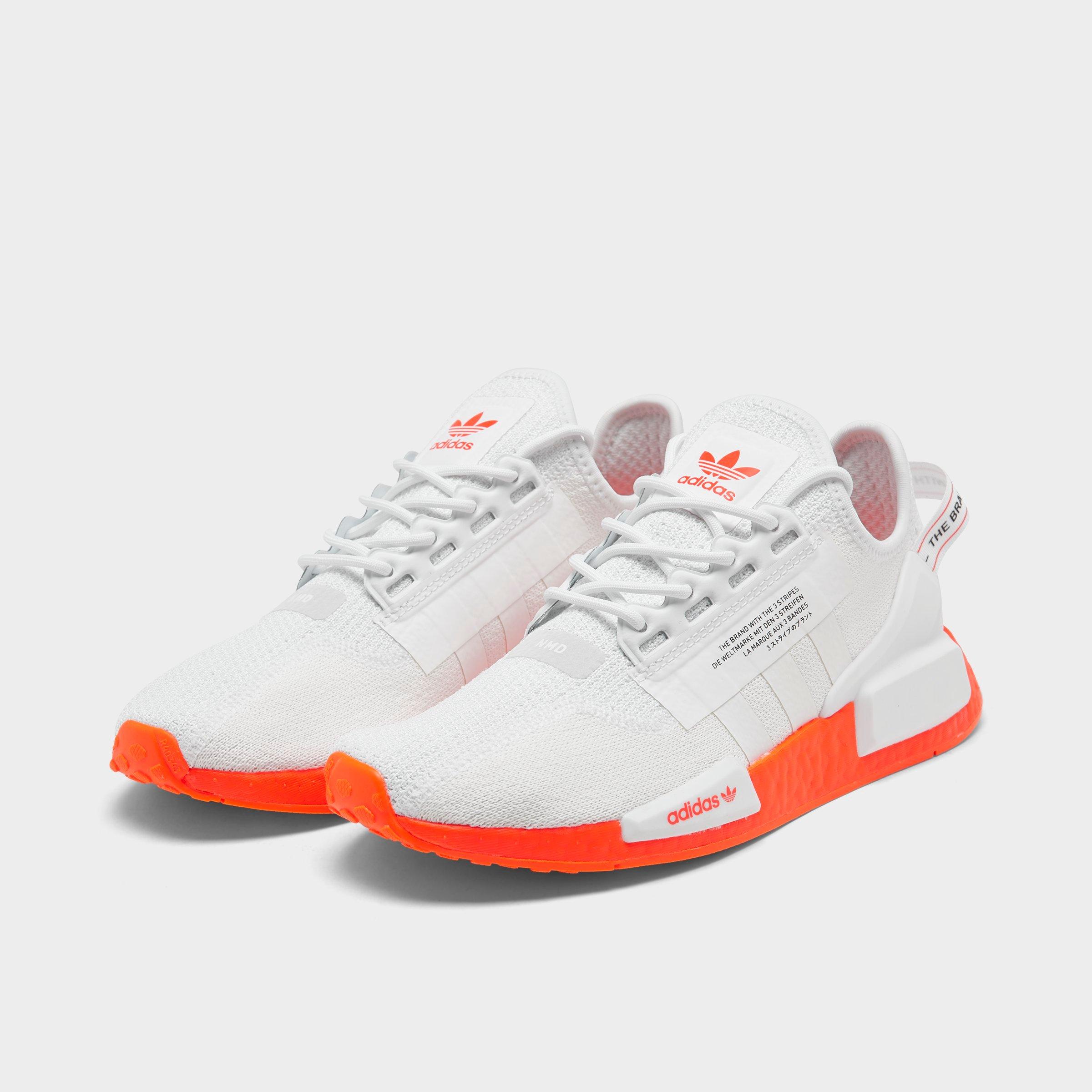 Adidas NMD R1 White Orange Unisex Running Shoes DA8866